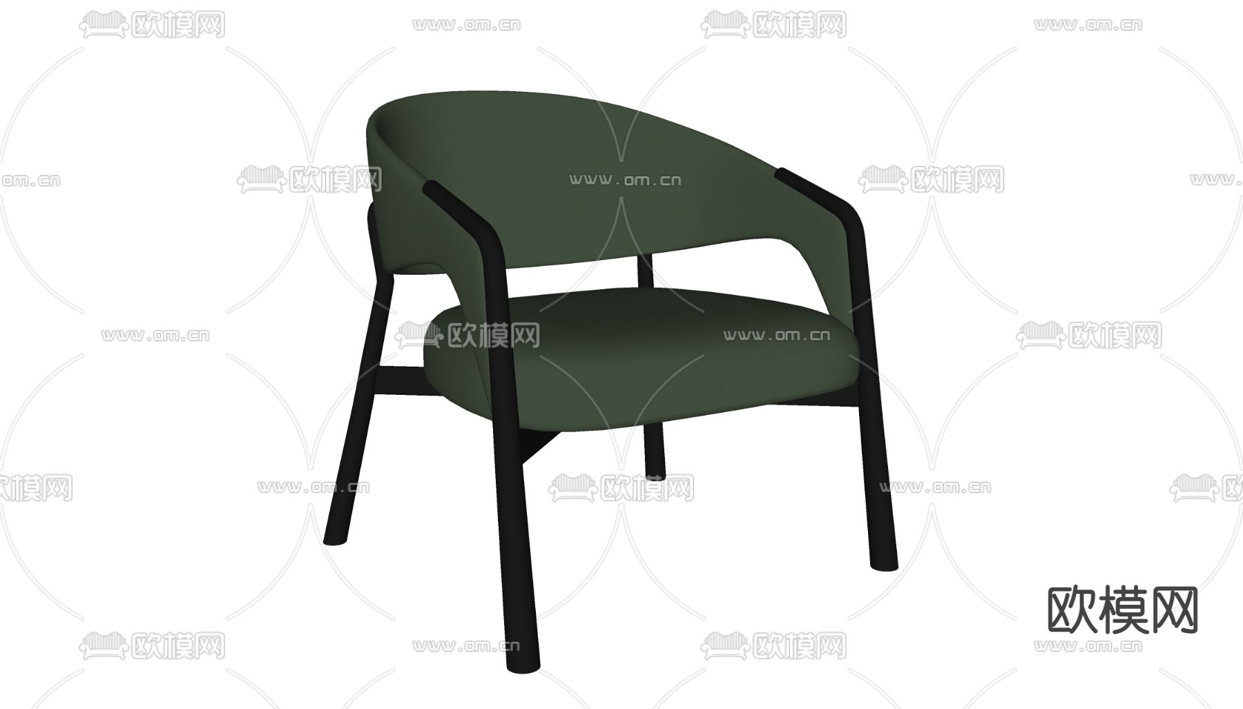 现代单椅su模型