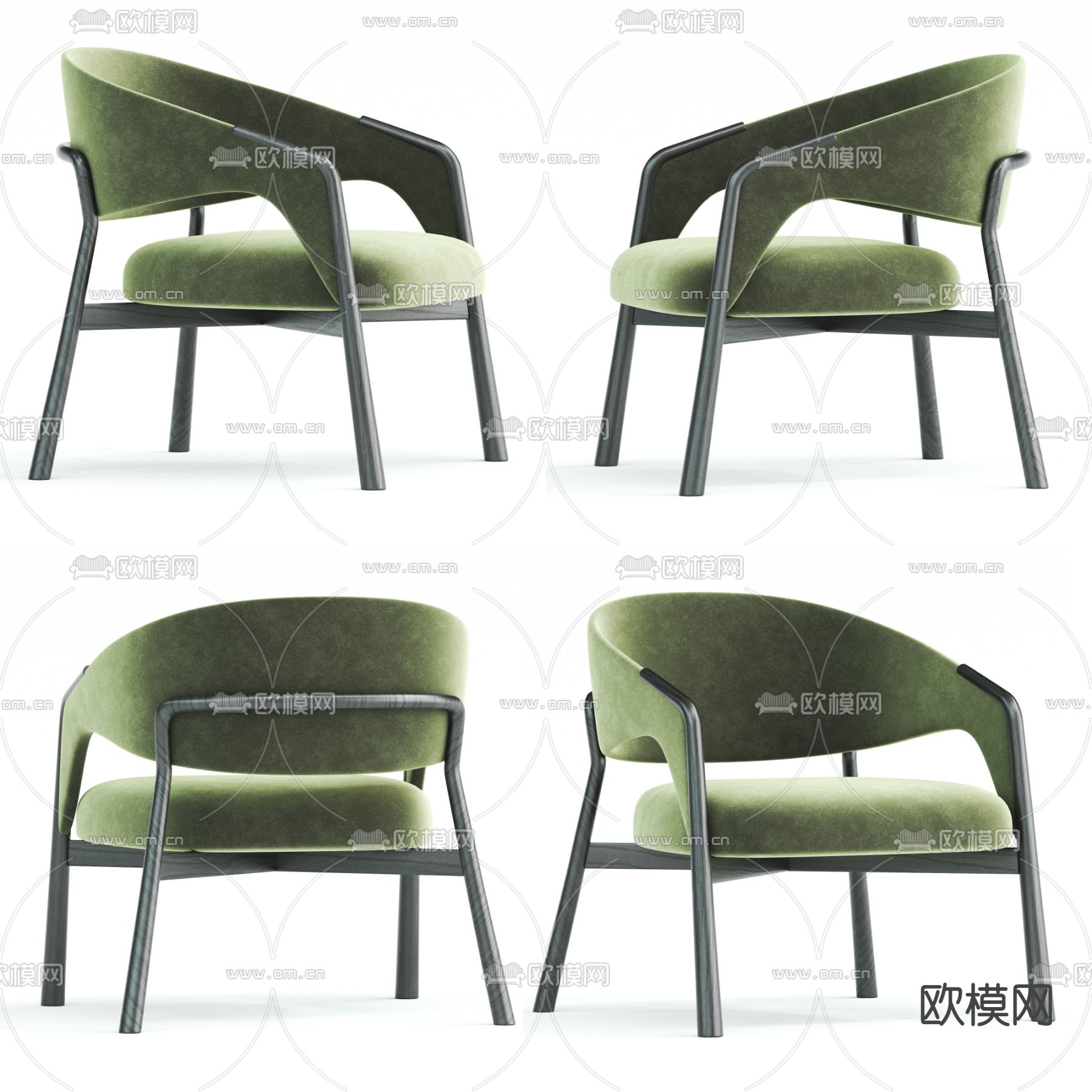 现代单椅su模型