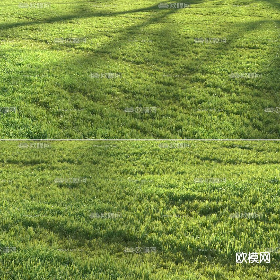 现代草地草坪3d模型