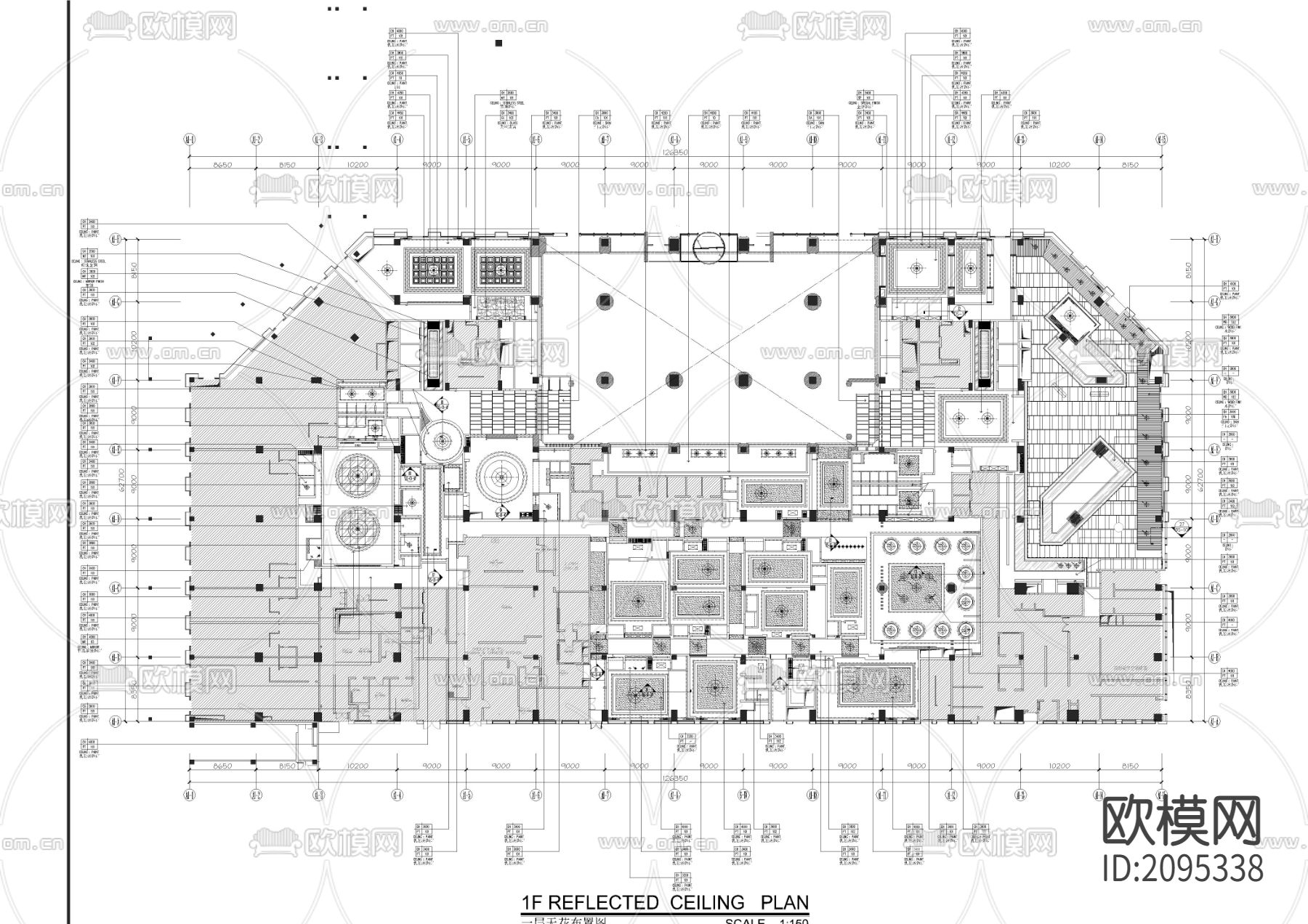 五星级酒店cad施工图下载（渲染图4）