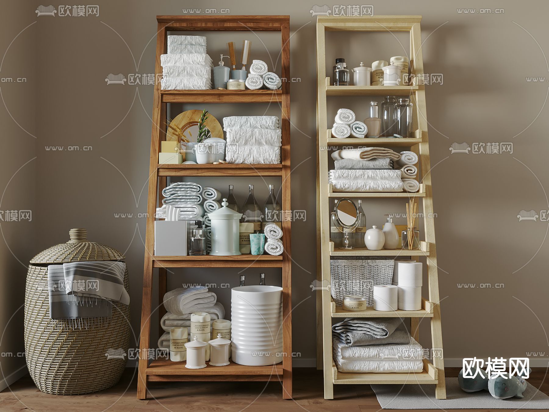 北欧卫浴用品su模型下载（渲染图1）