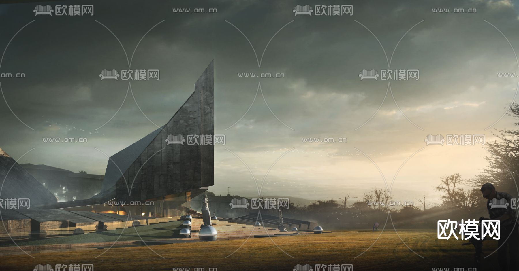 现代别墅psd下载