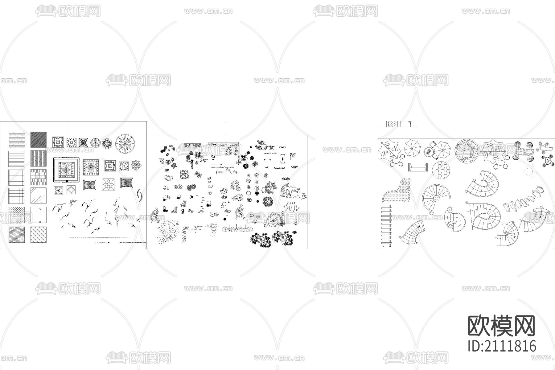 家居餐桌椅cad图库下载（渲染图4）