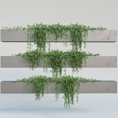  现代植物藤蔓su模型 