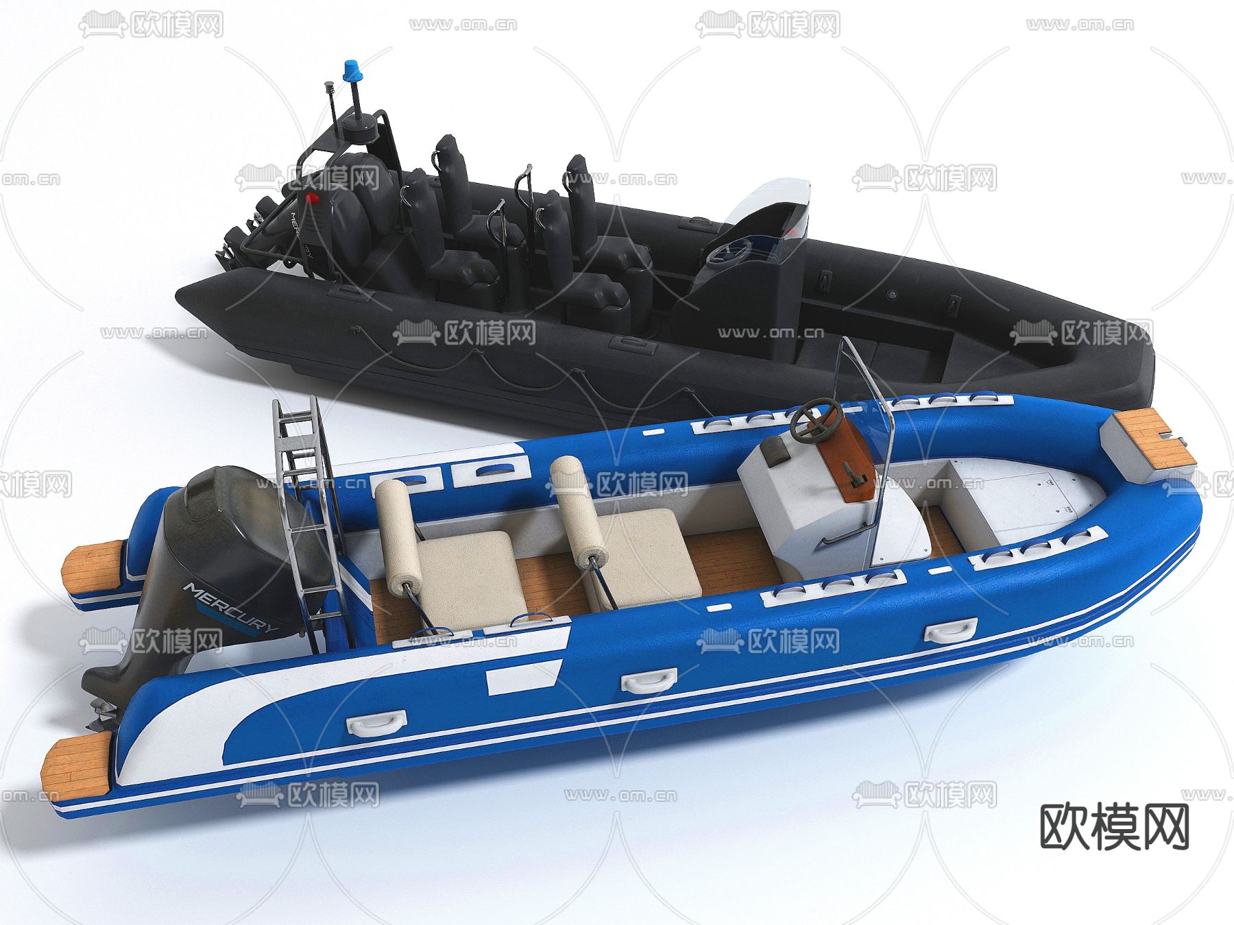 现代快艇3d模型下载