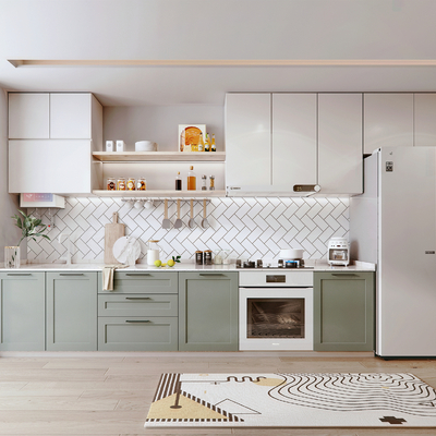  北欧厨房su模型 