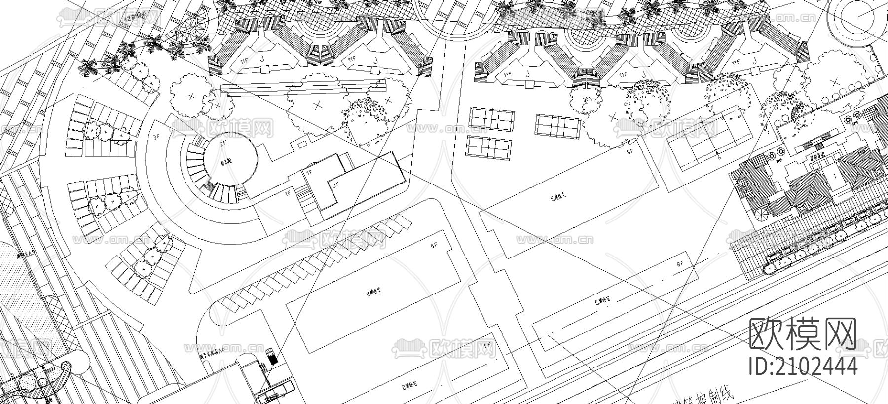 餐饮空间cad图纸下载（渲染图3）
