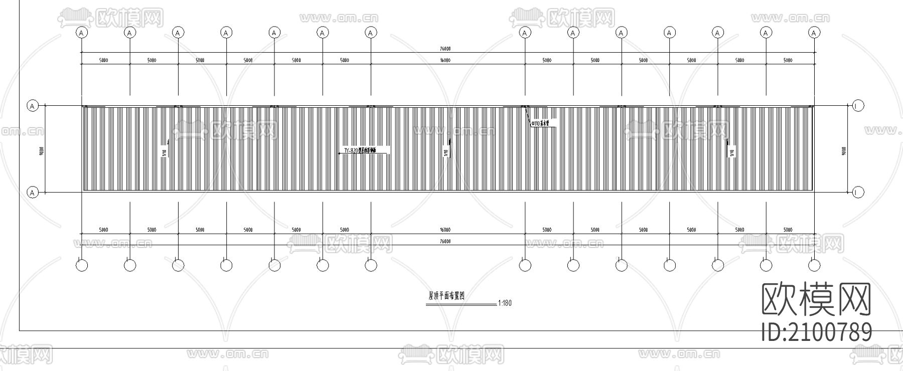 钢结构工程cad图纸下载（渲染图3）