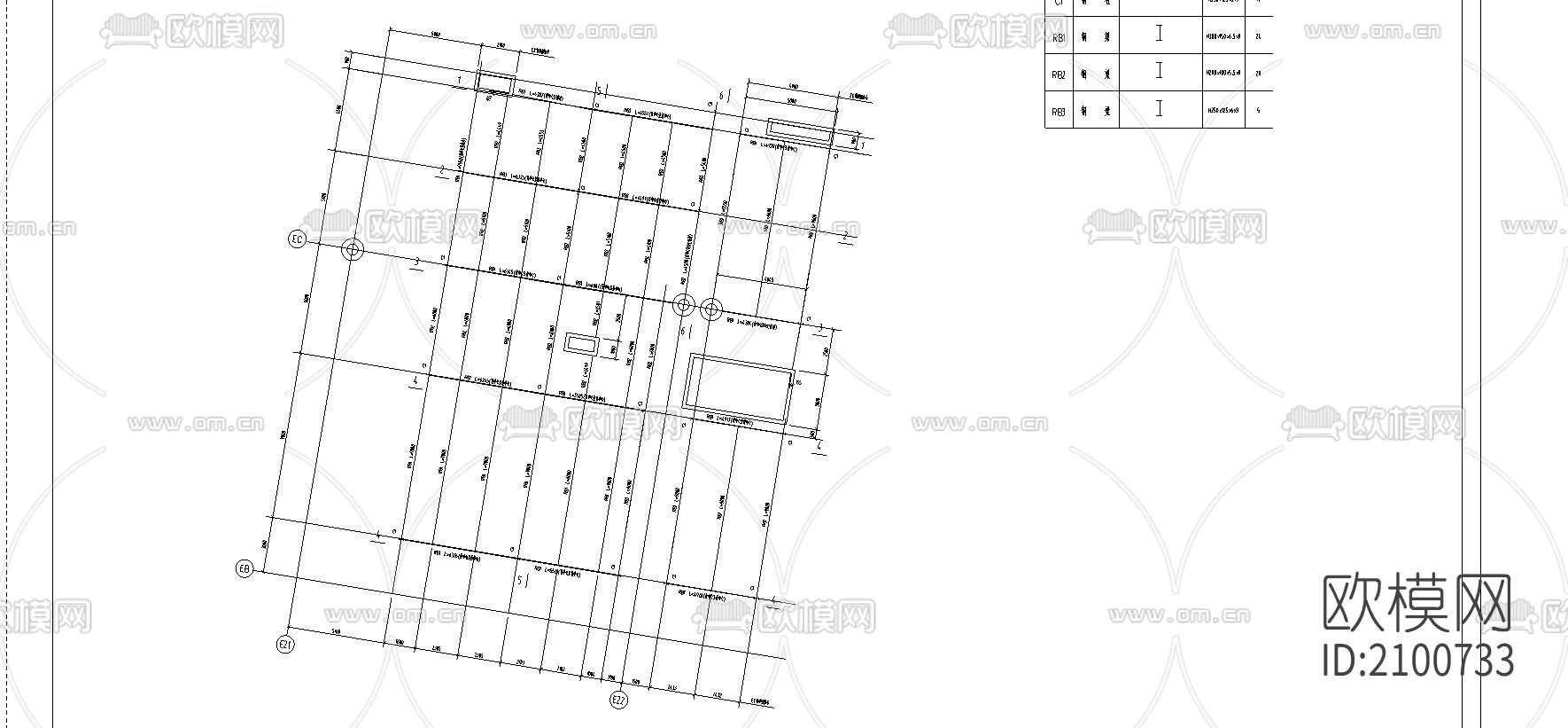 机场航站楼cad图纸下载（渲染图2）