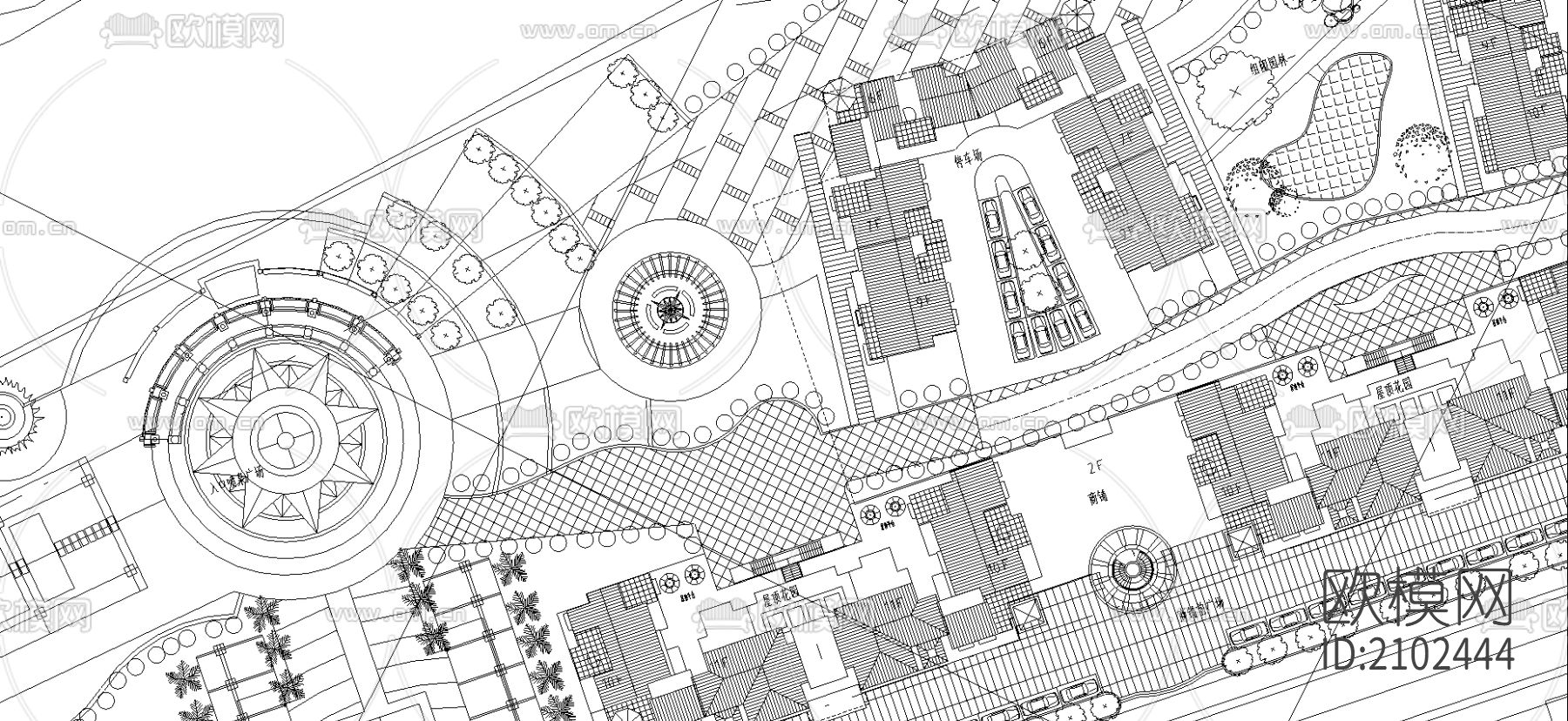 餐饮空间cad图纸下载（渲染图1）