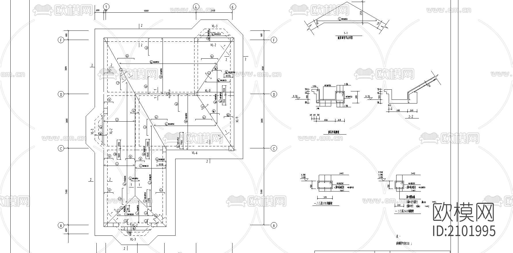 别墅cad施工图下载（渲染图2）