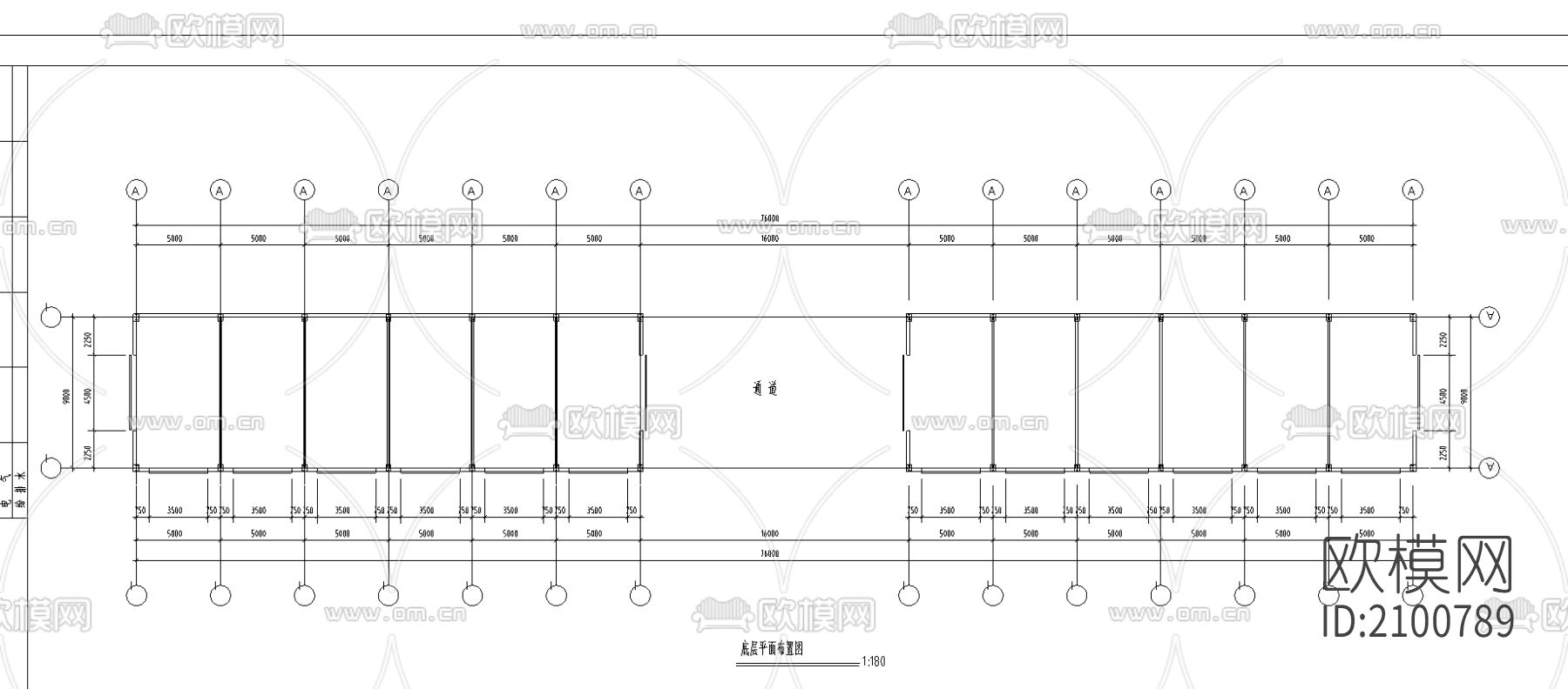 钢结构工程cad图纸下载（渲染图1）