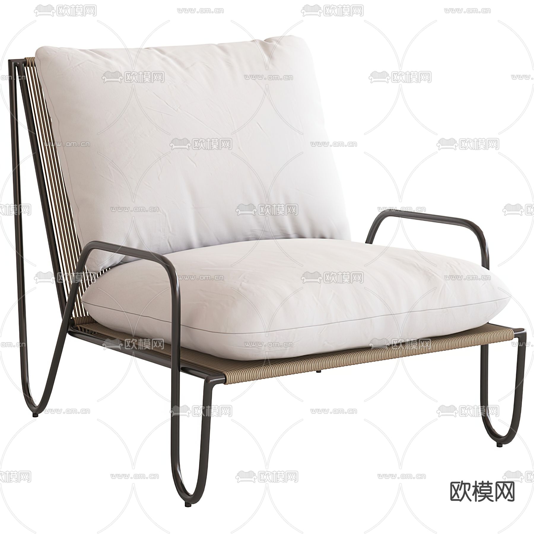 FLEXFORM 布艺休闲椅3d模型下载