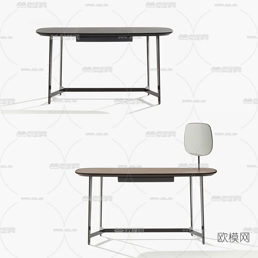 现代梳妆台免费3d模型下载