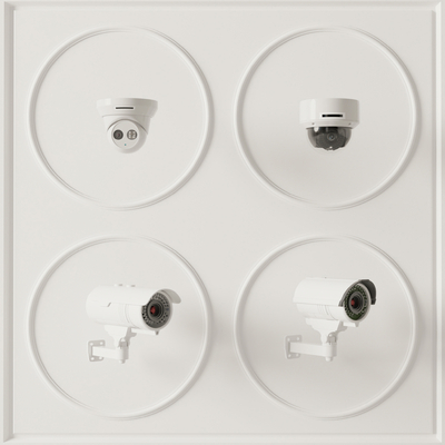  现代监控摄像头su模型 