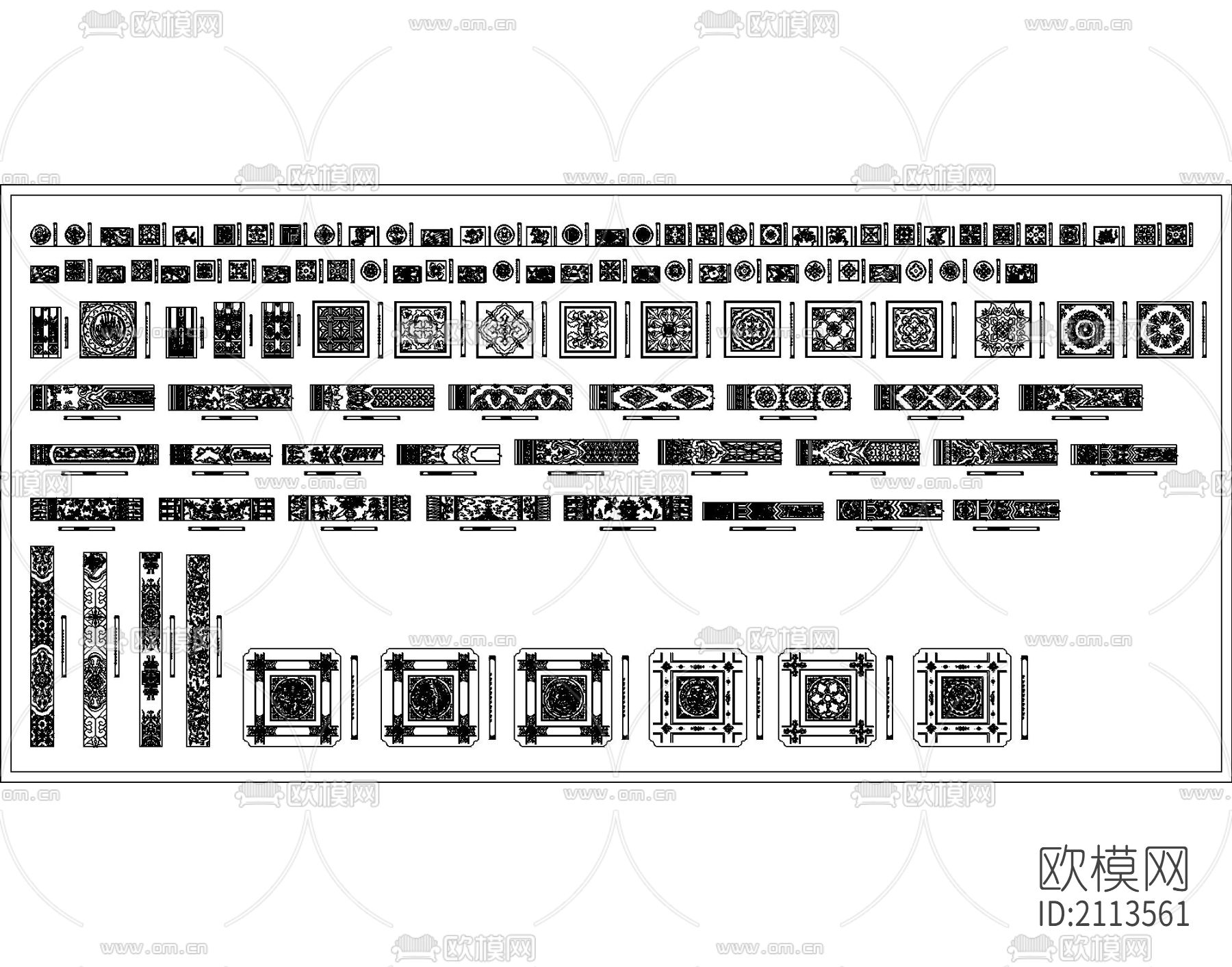 古建筑cad节点图下载（渲染图3）