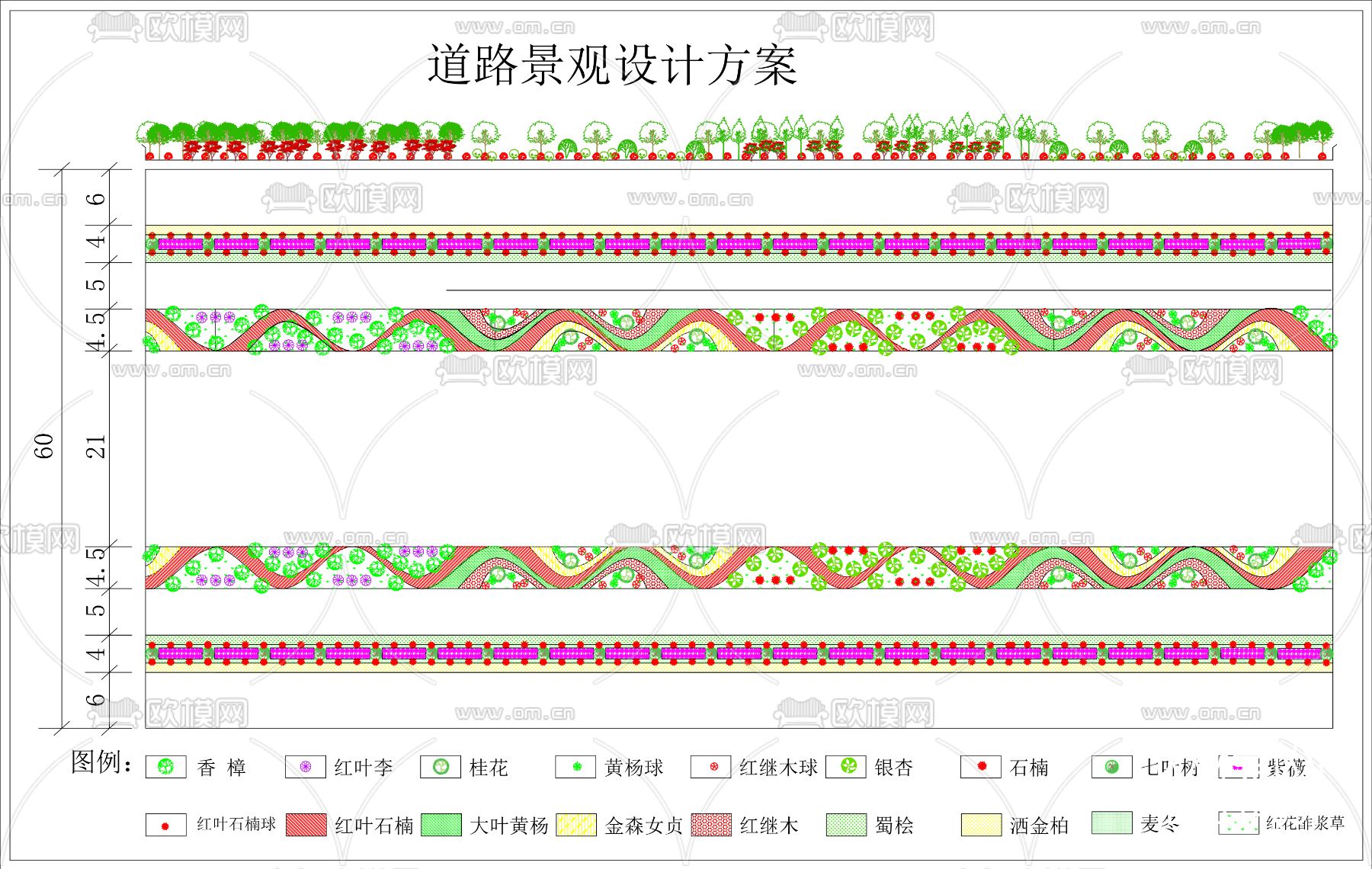 园路铺装节点大样图下载