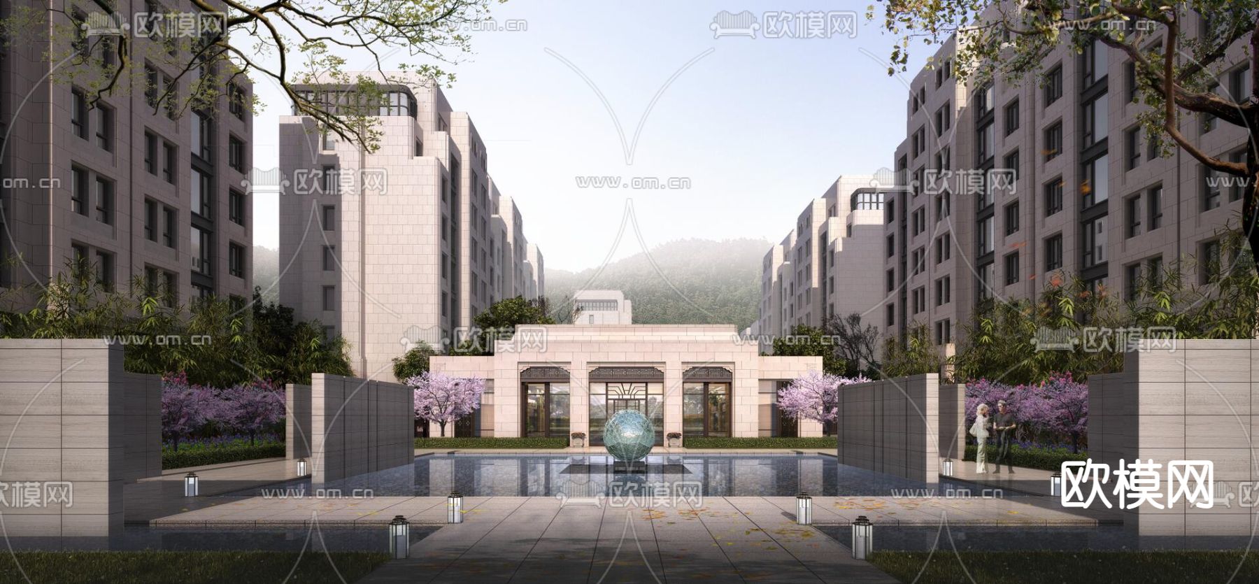 新古典南京五矿翡玉方山su模型