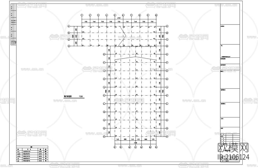 公司钢结构cad施工图下载(渲染图1)