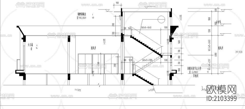 新錦城賓館cad施工圖下載(渲染圖1)