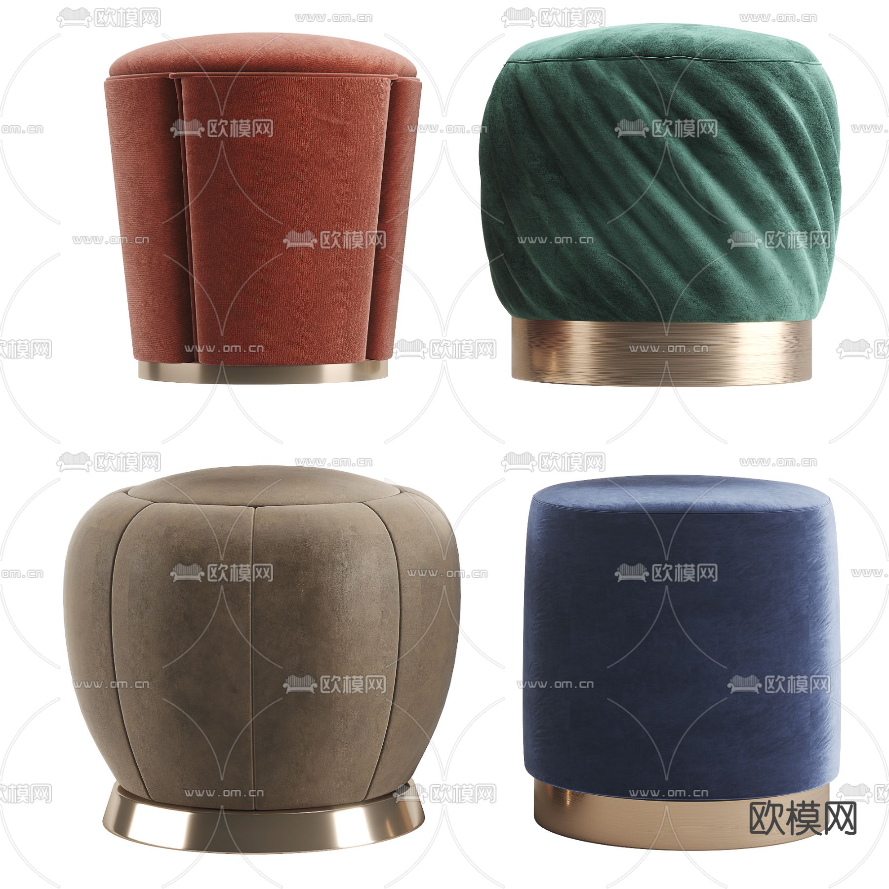 现代凳子su模型下载（渲染图1）
