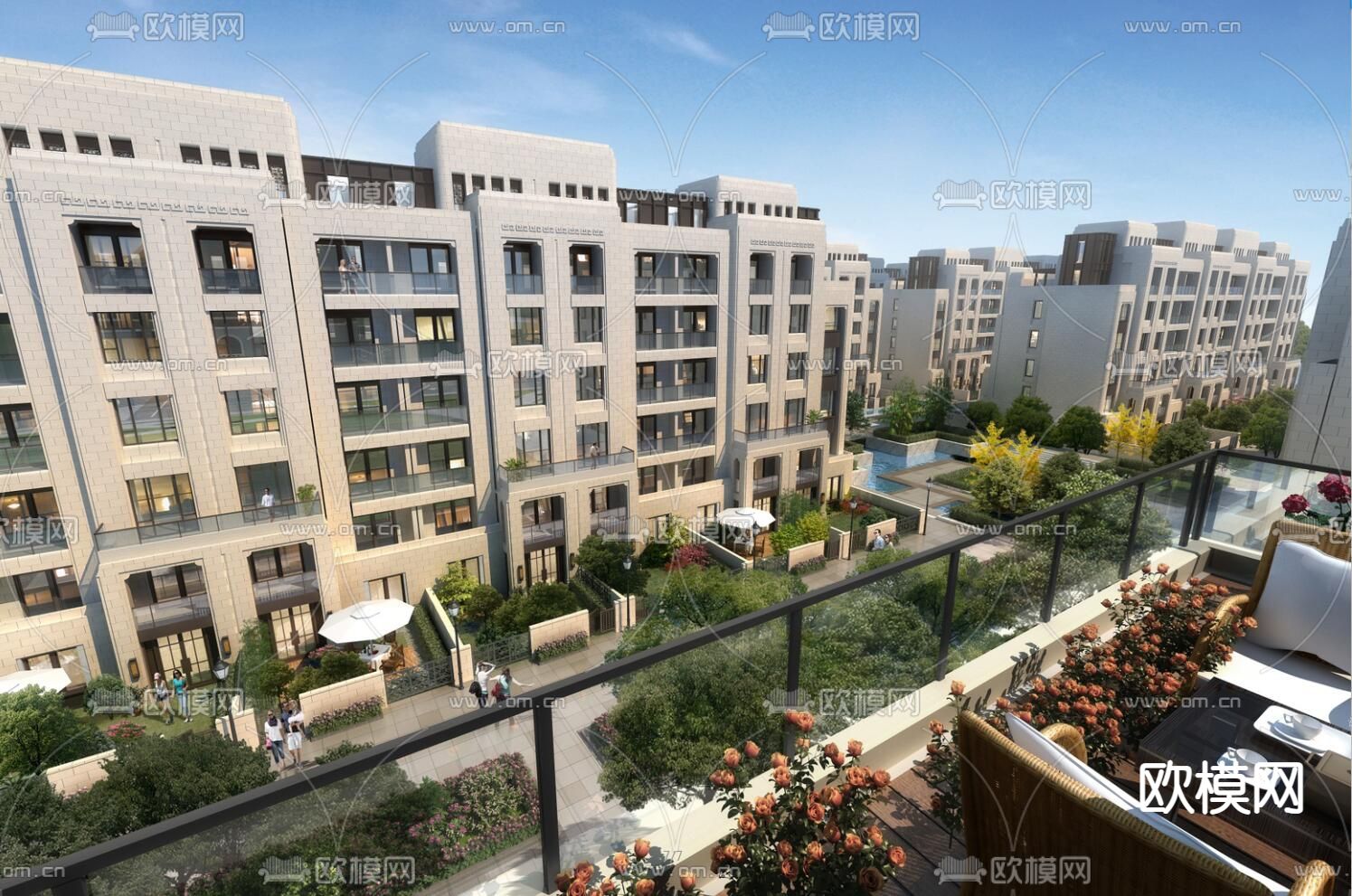 新古典南京五矿翡玉方山su模型