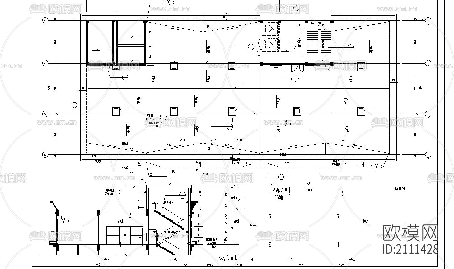 宾馆cad图纸下载（渲染图1）