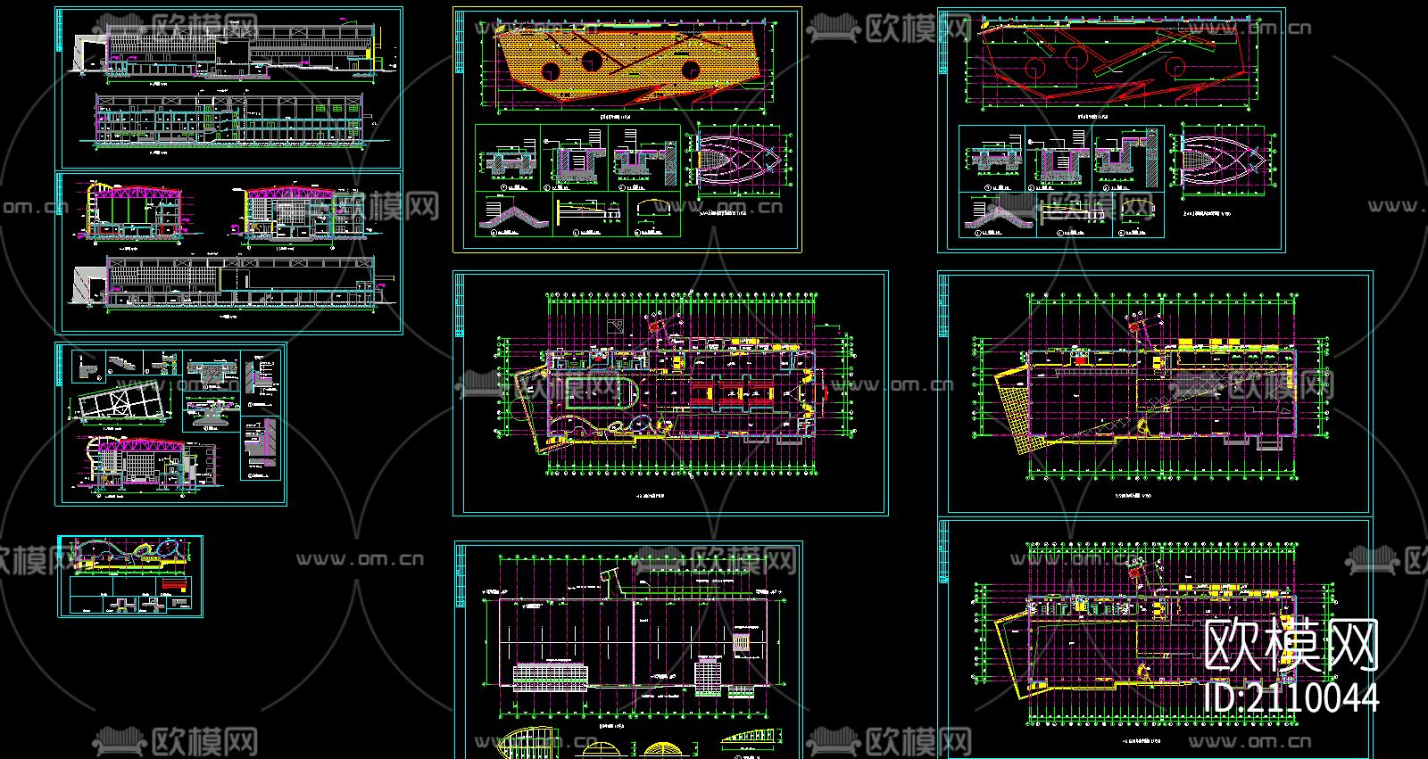 体育会所cad施工图下载（渲染图3）