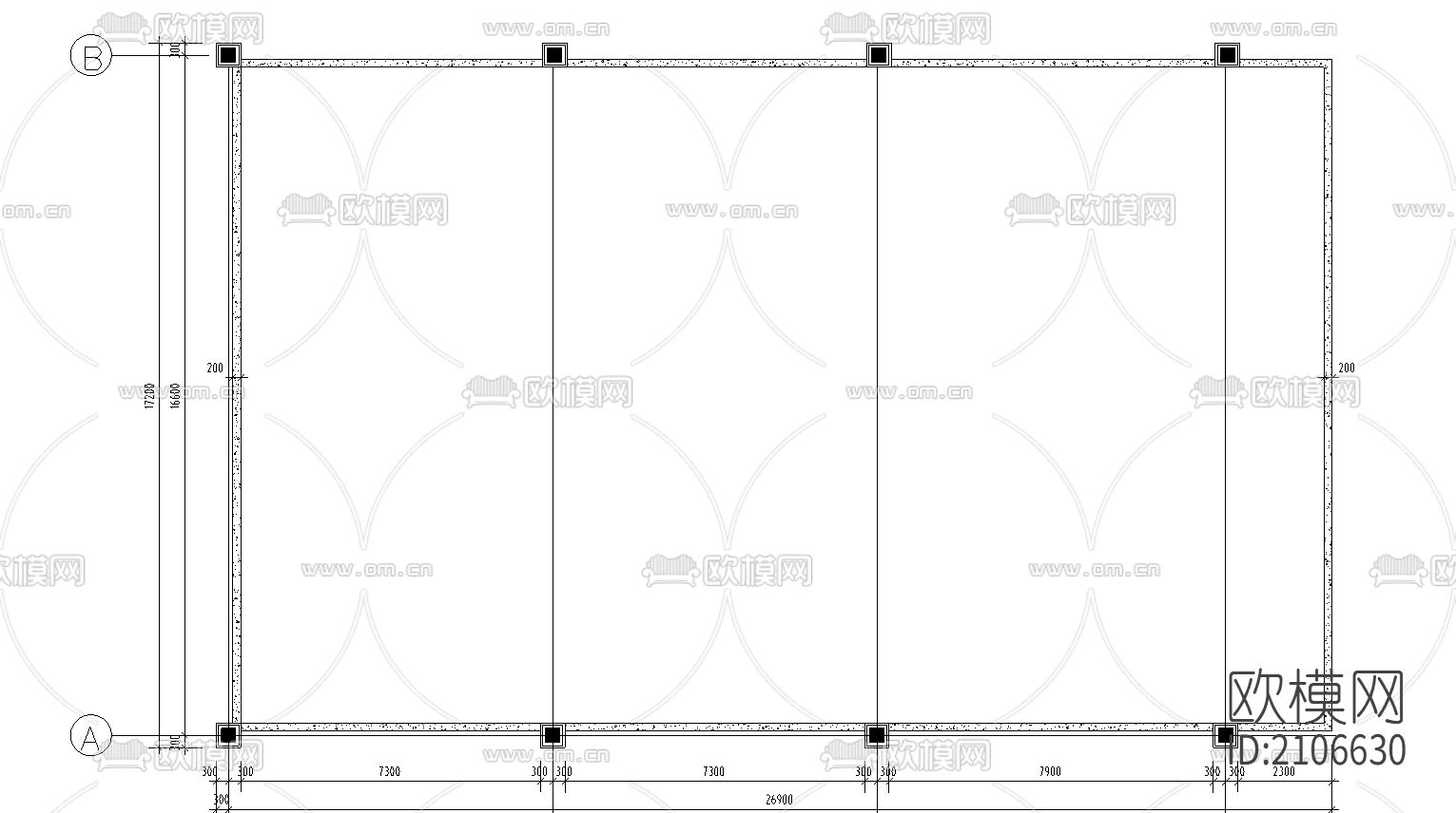 玻璃屋面网架节点大样下载（渲染图4）