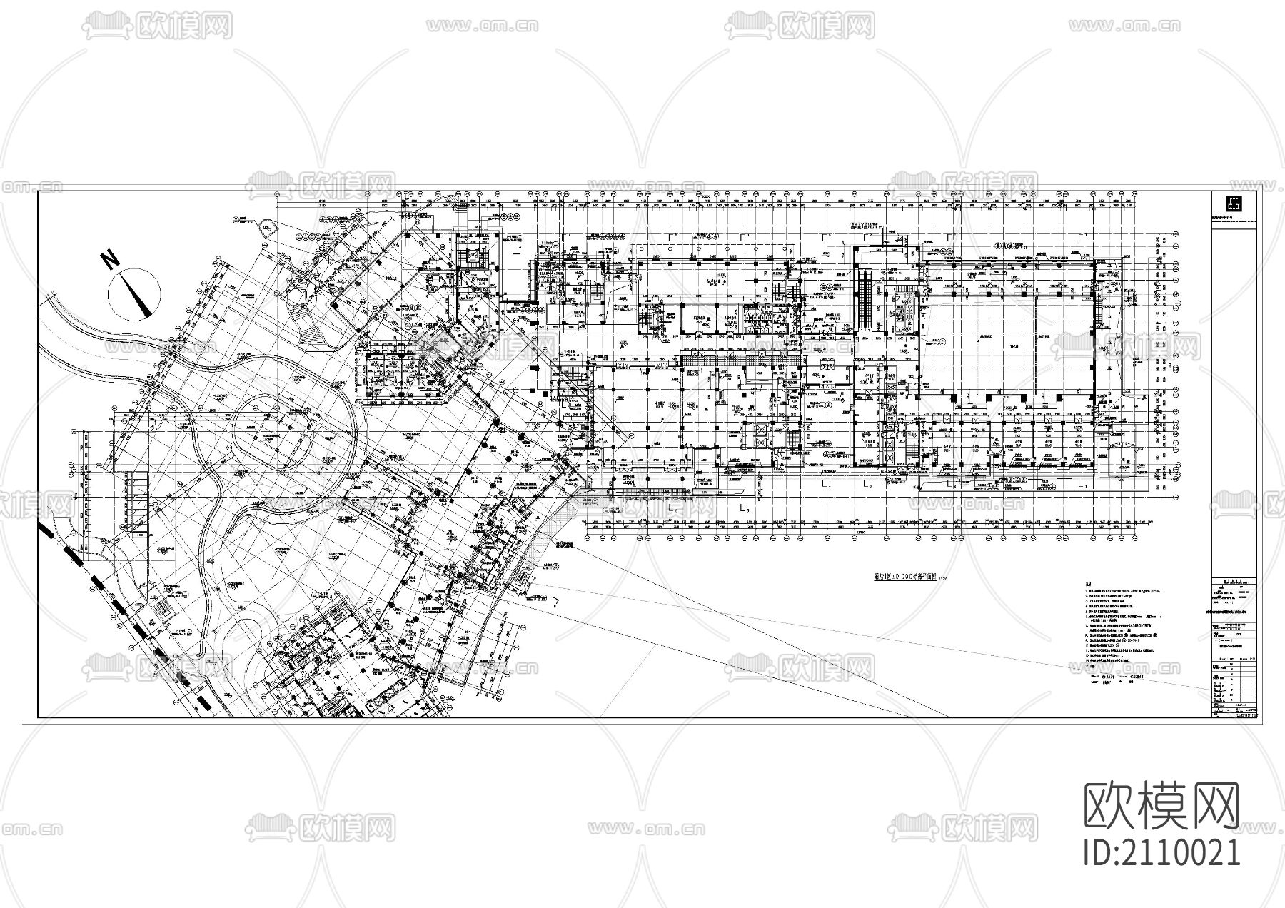 酒店民宿cad施工图下载（渲染图3）
