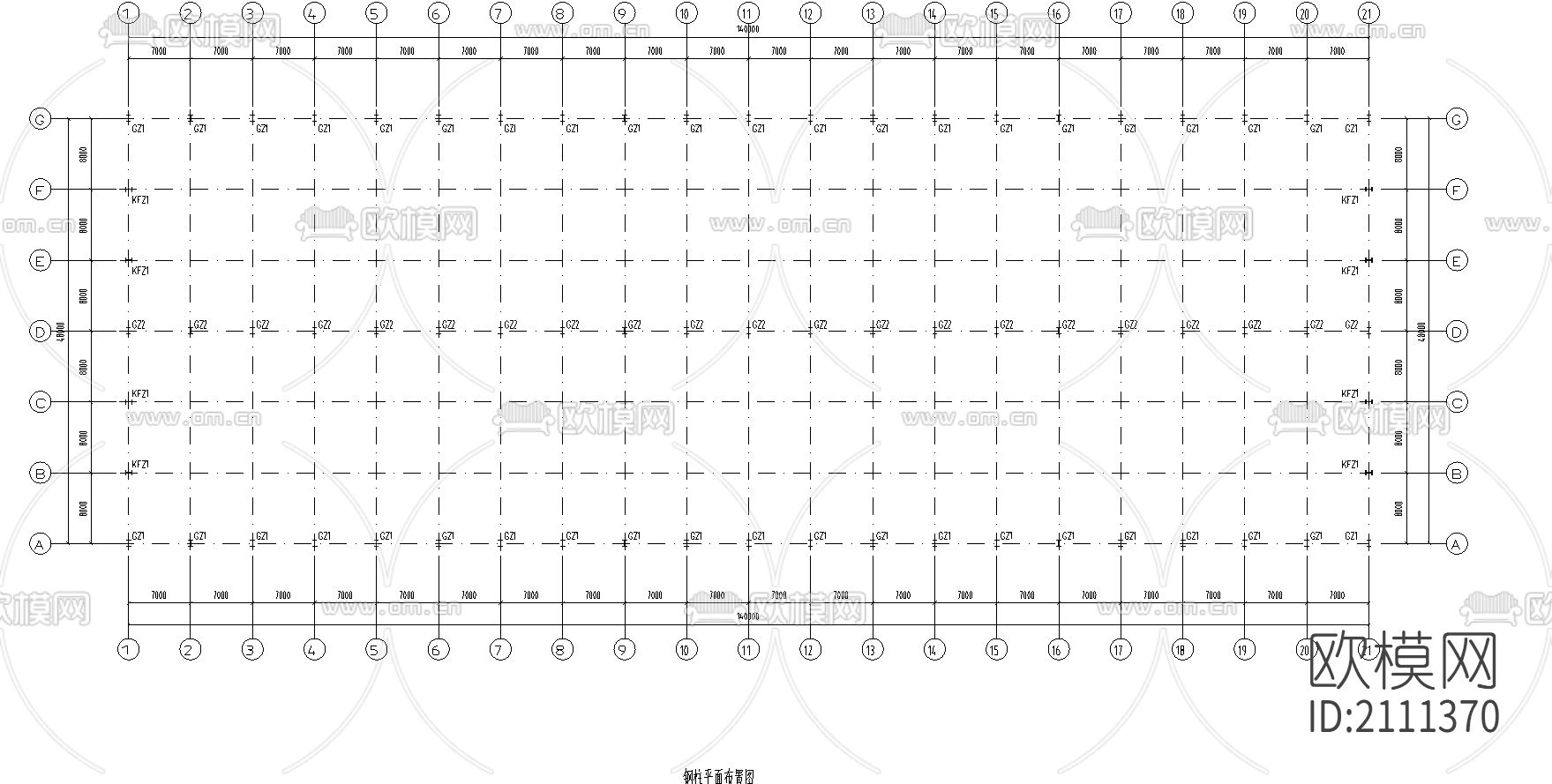 钢结构cad图纸下载（渲染图3）