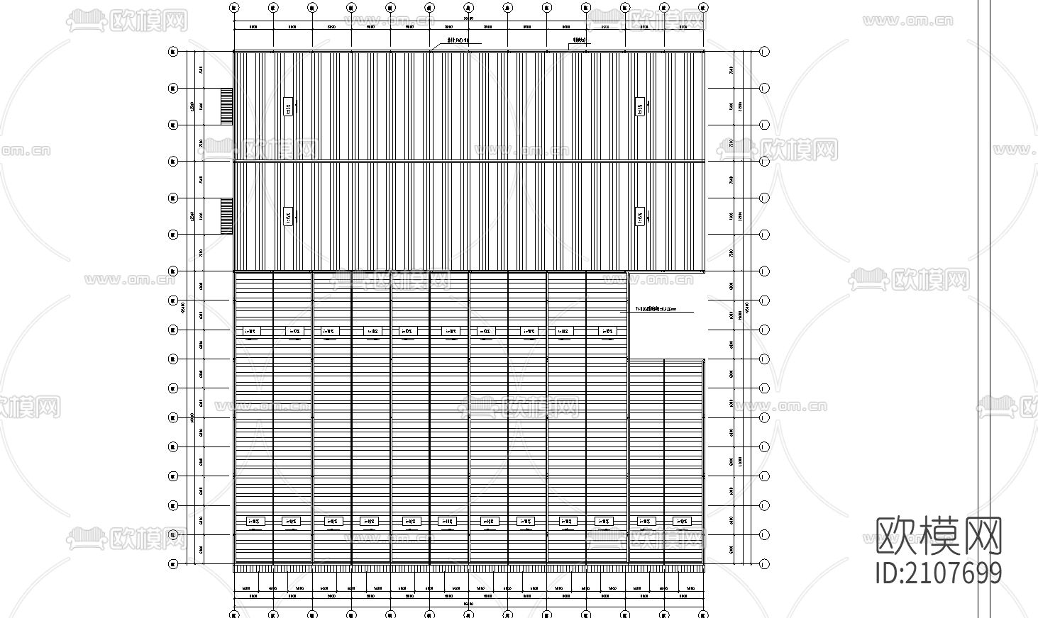 公司钢结构工程cad施工图下载（渲染图4）