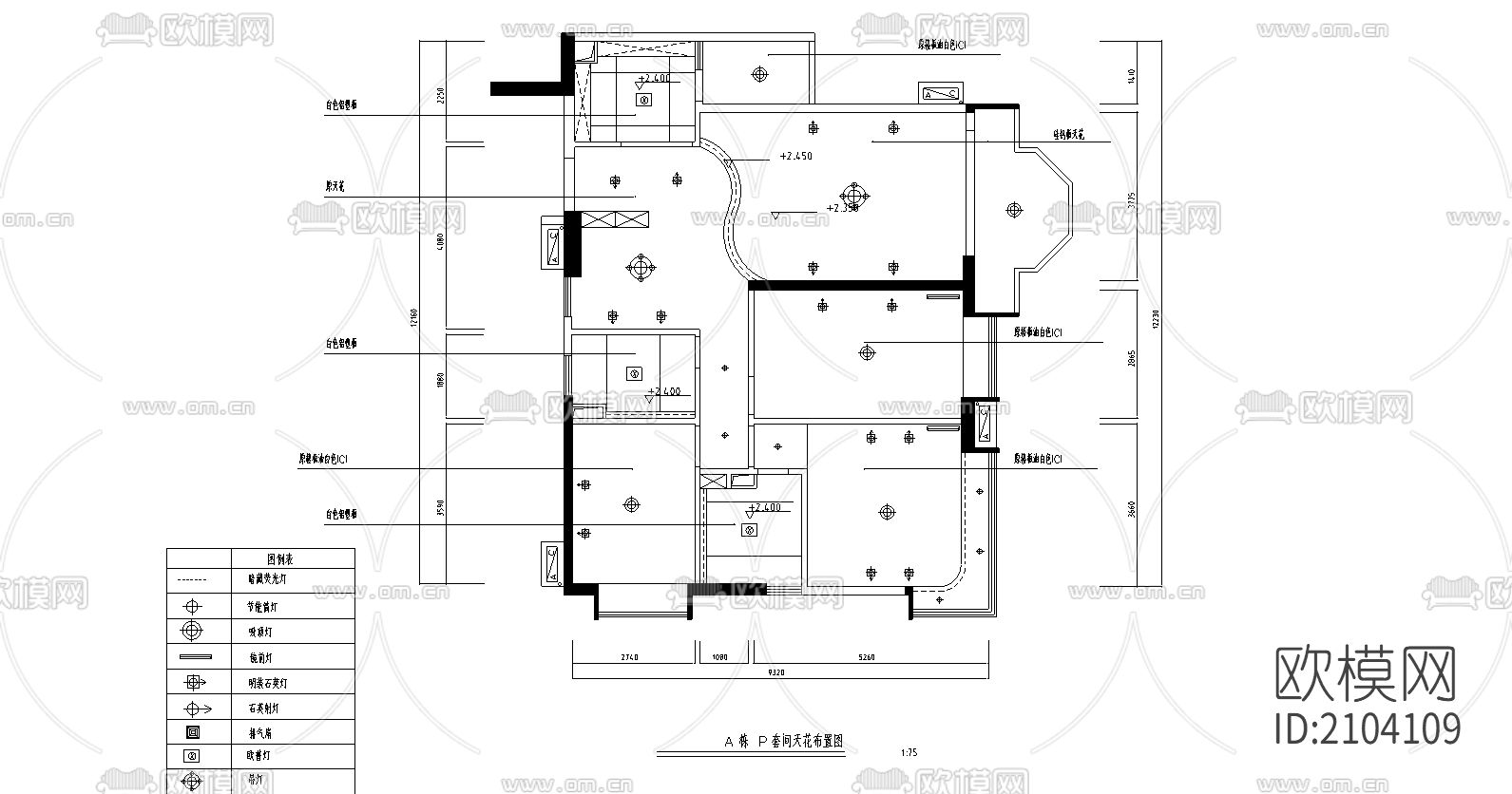 别墅cad施工图下载（渲染图3）