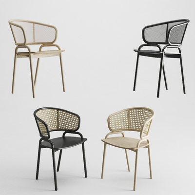 新中式单椅su模型