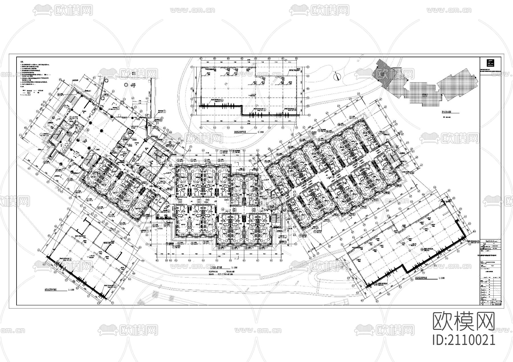 酒店民宿cad施工图下载（渲染图4）