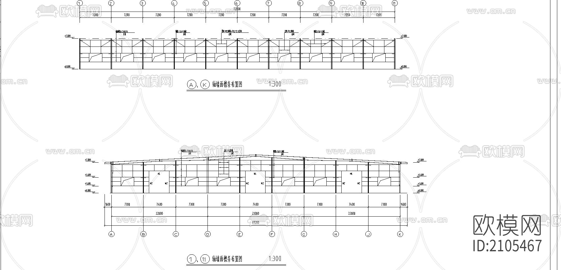 公司原料库cad施工图下载（渲染图1）
