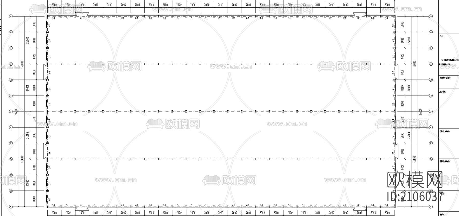 175米x96米工程cad施工图下载（渲染图1）