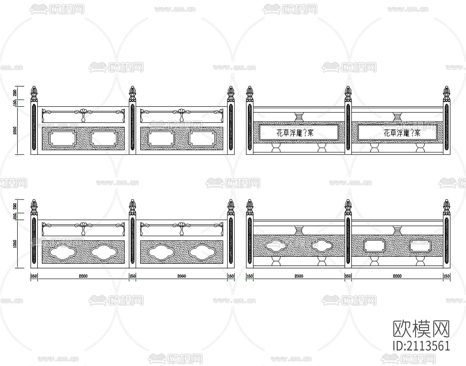 古建筑cad节点图下载（渲染图8）