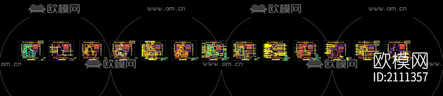 样板房cad图纸下载（渲染图4）