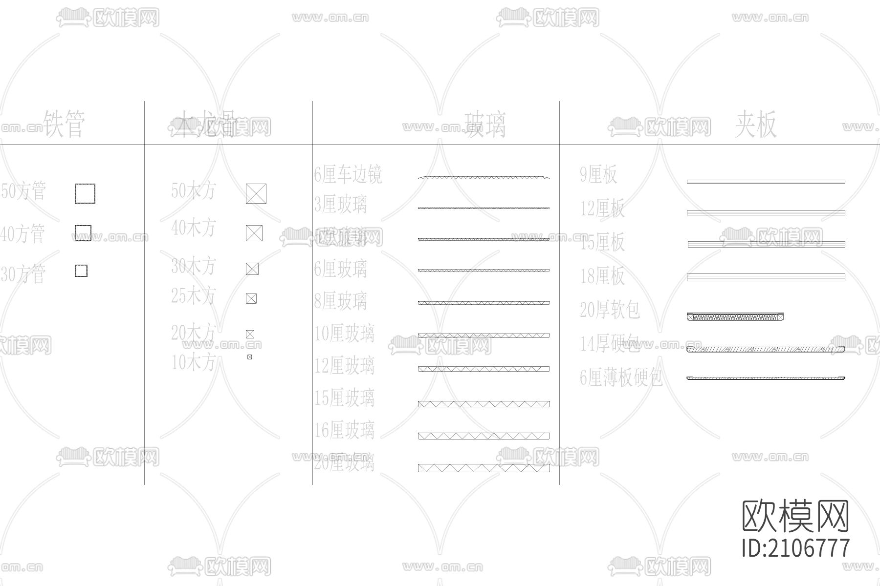 装饰节点动态块cad图库下载（渲染图2）