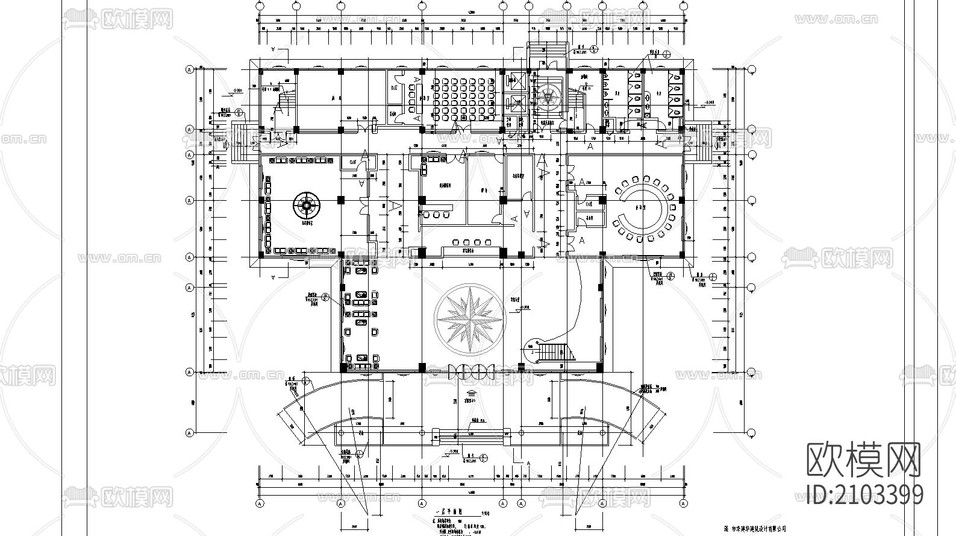 新錦城賓館cad施工圖下載(渲染圖5)