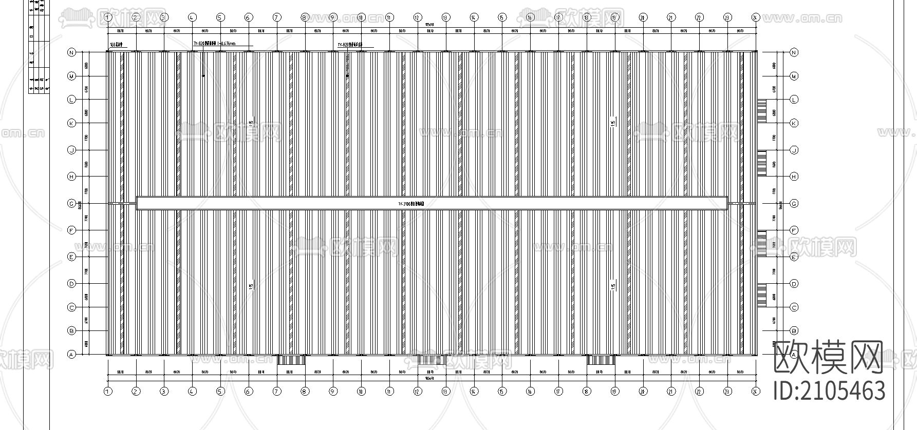 安东园长江精密厂cad施工图下载（渲染图5）
