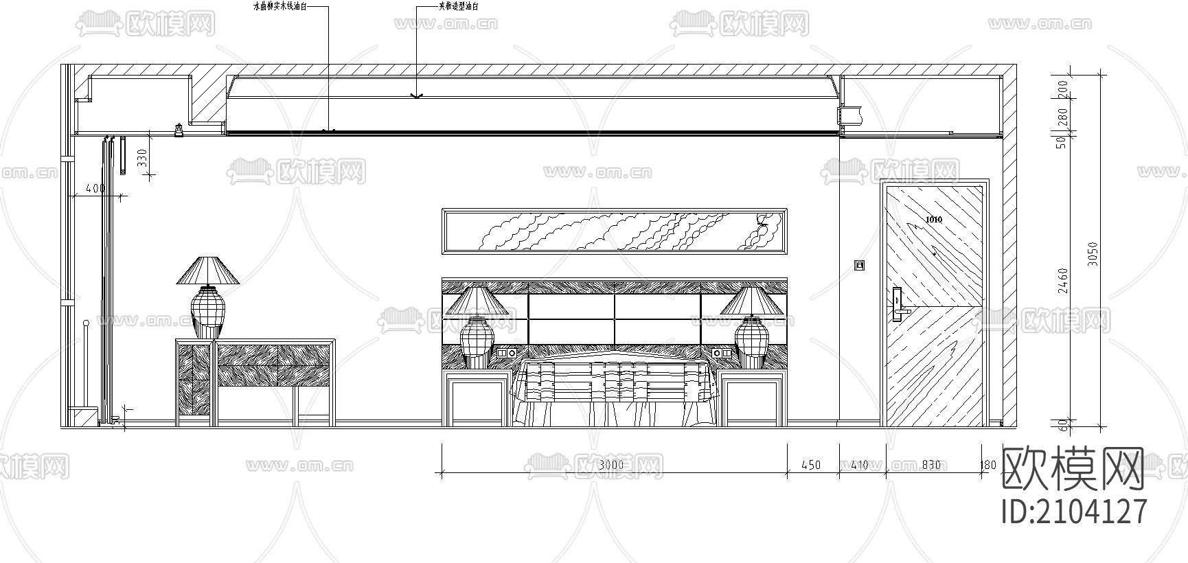 别墅cad施工图下载（渲染图1）