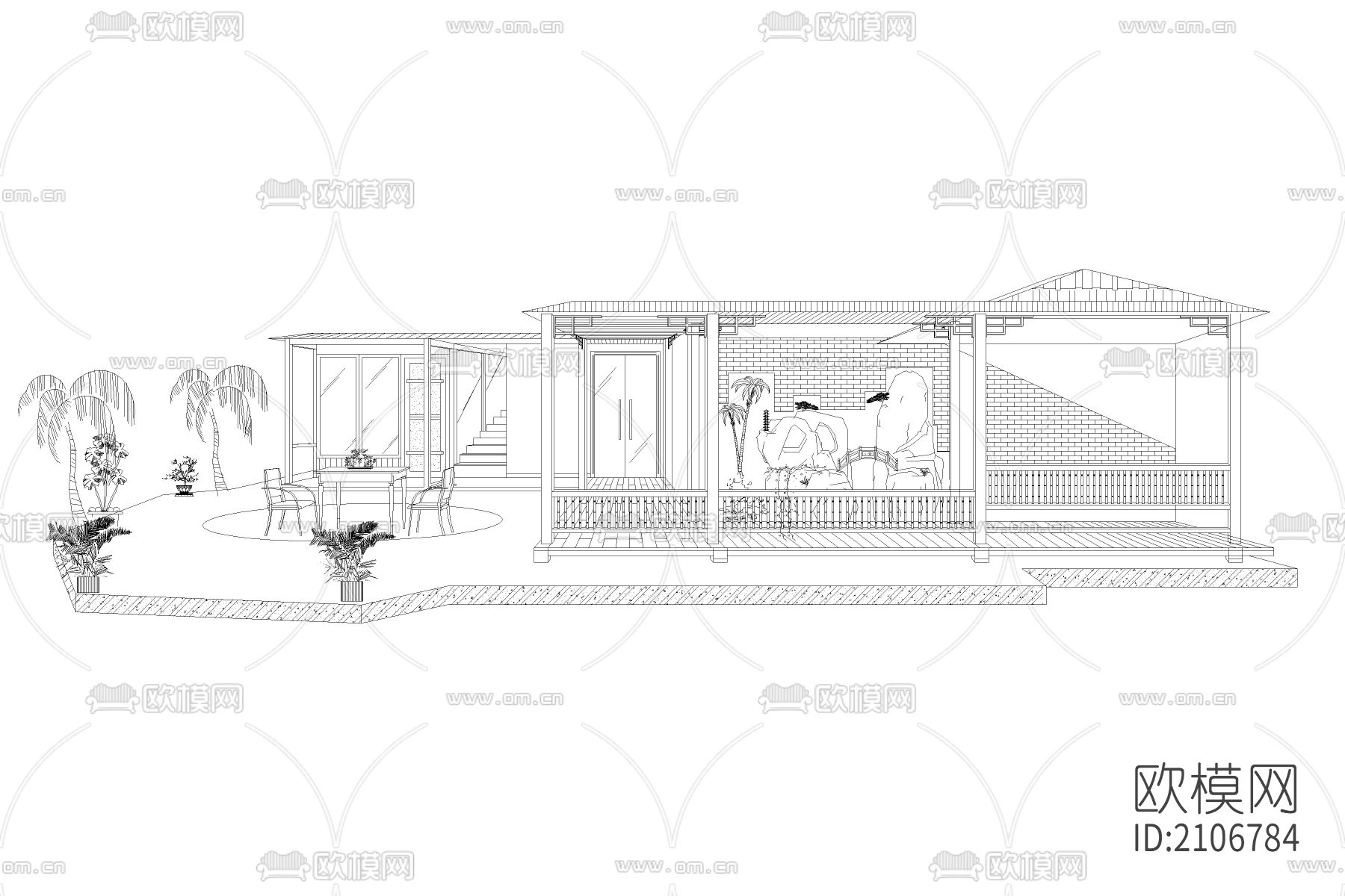 家具软装cad图库下载（渲染图4）