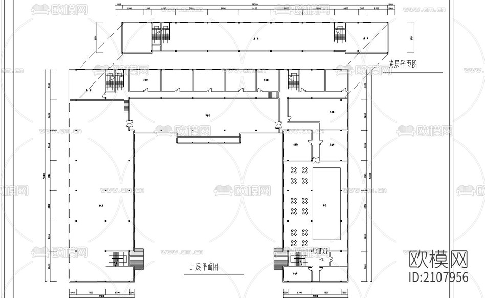 某酒店cad施工圖下載(渲染圖2)