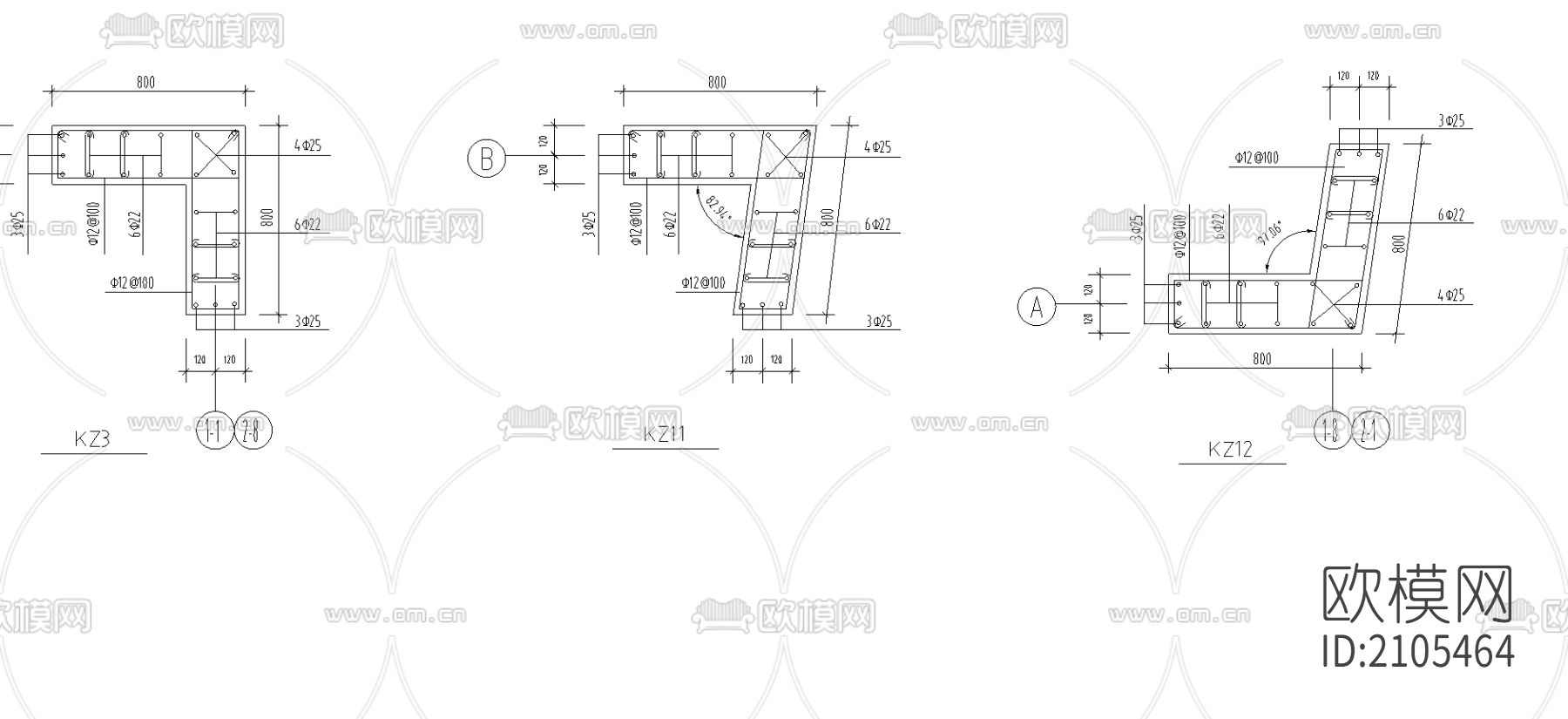 花园框架结构cad施工图下载（渲染图3）