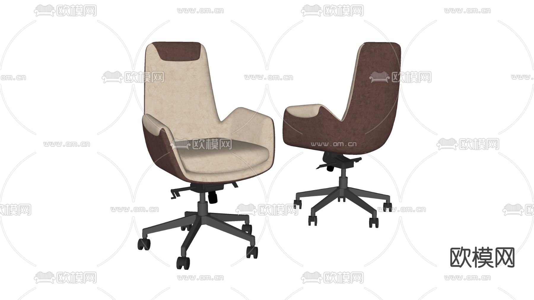 现代办公椅su模型