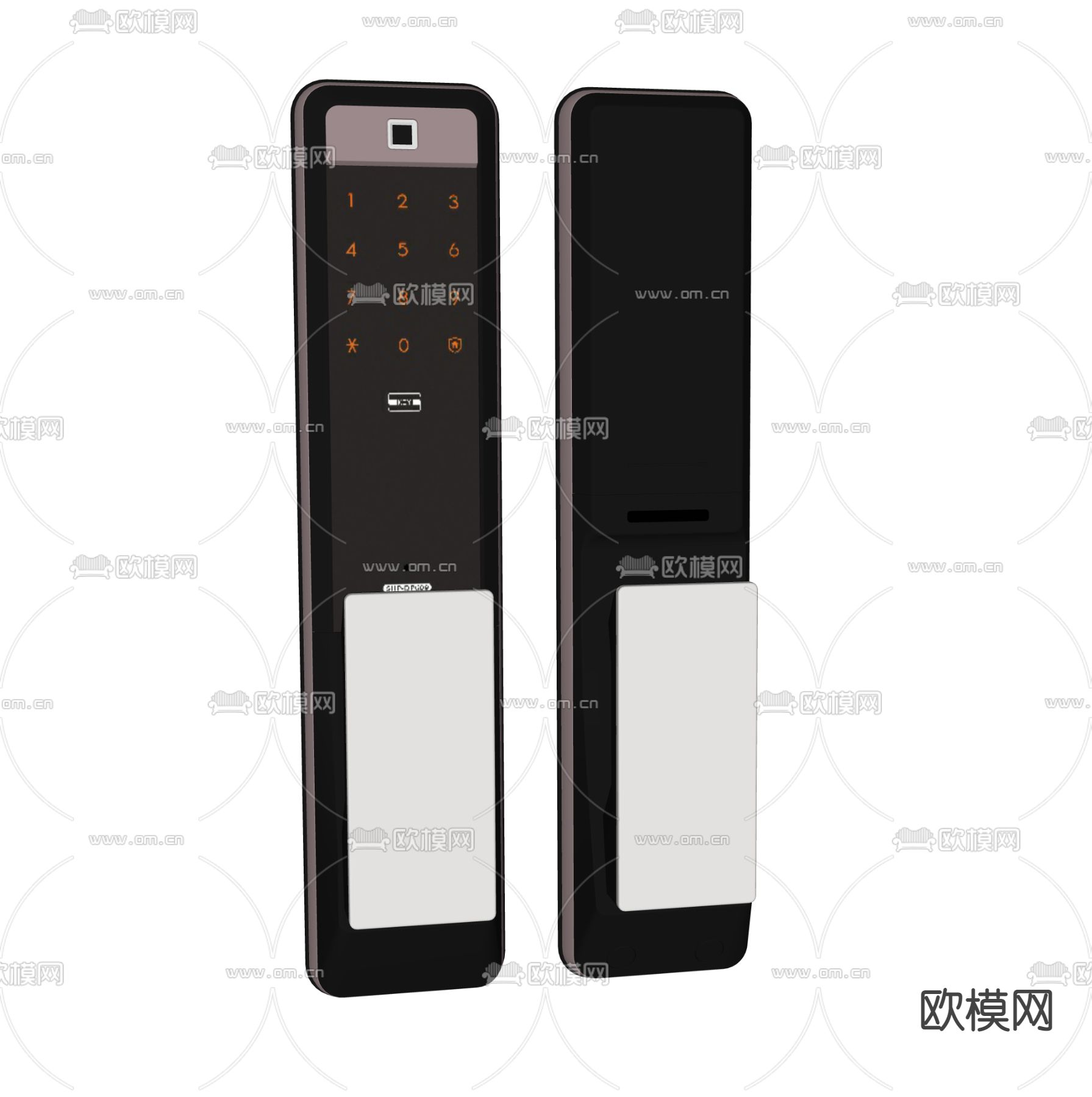 现代智能门锁su模型