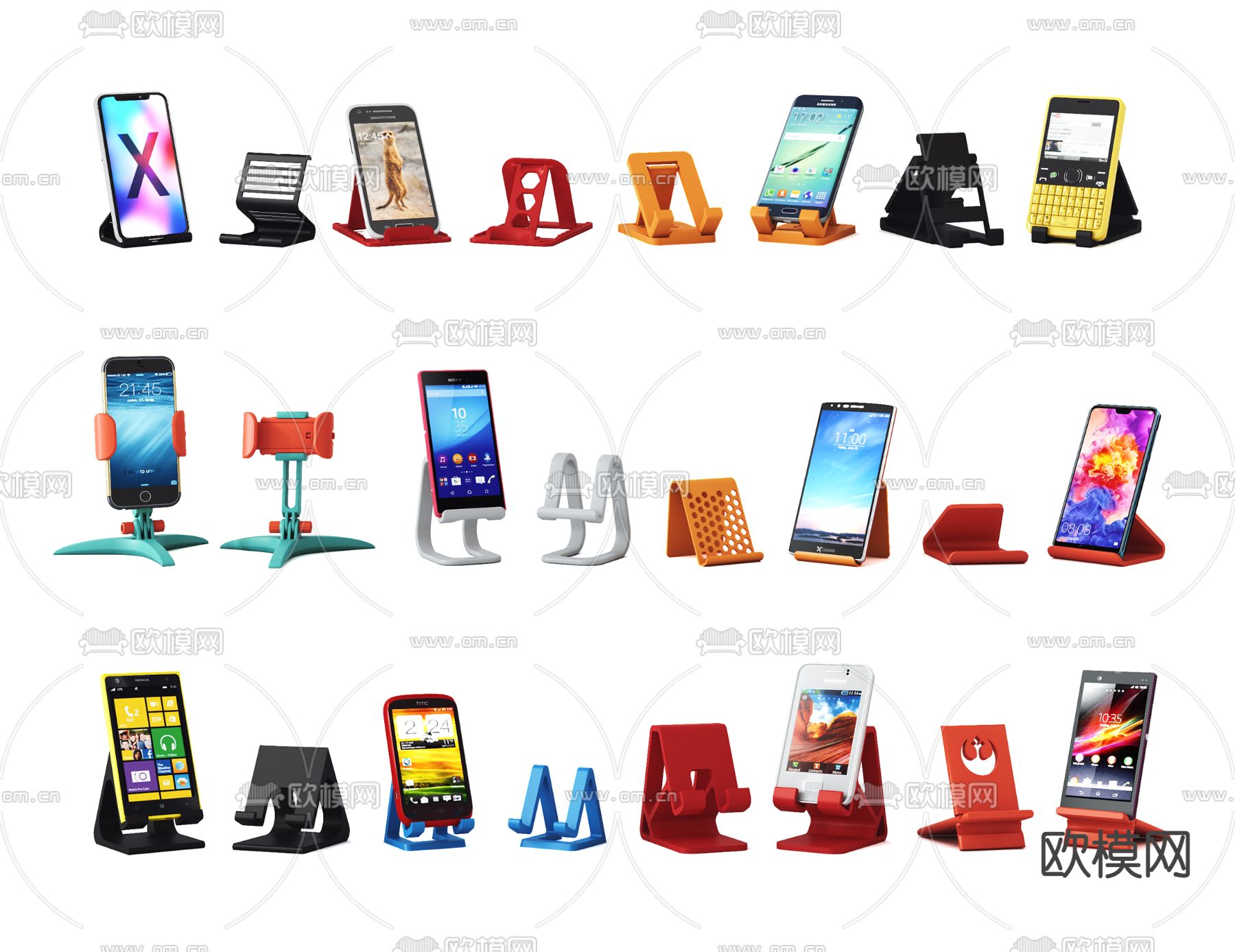 现代苹果手机支架3d模型下载
