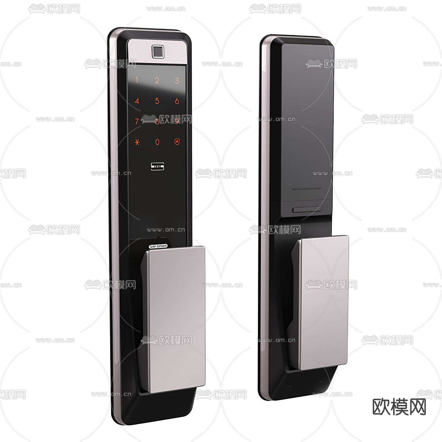 现代智能门锁su模型